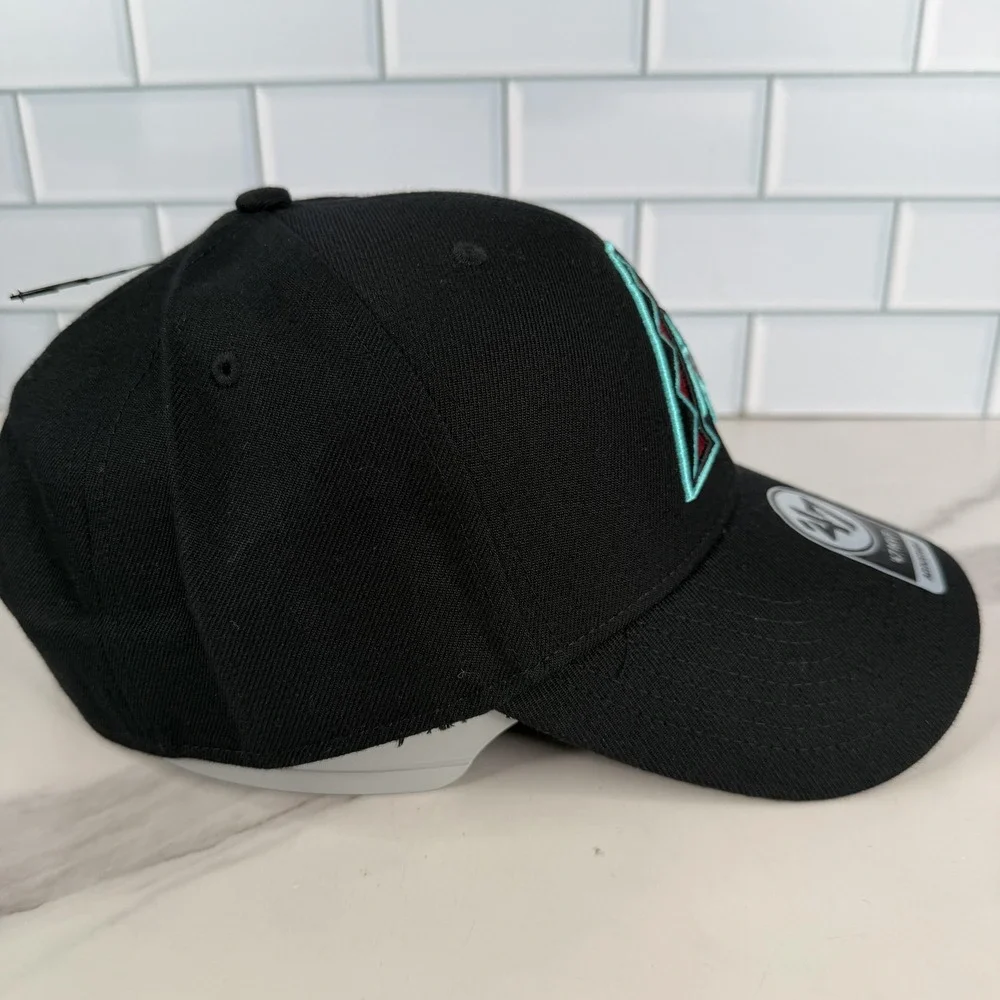 Arizona Diamondbacks Hat Cap Strap Back Mens OSFA Black 47 MVP Baseball Dbacks
